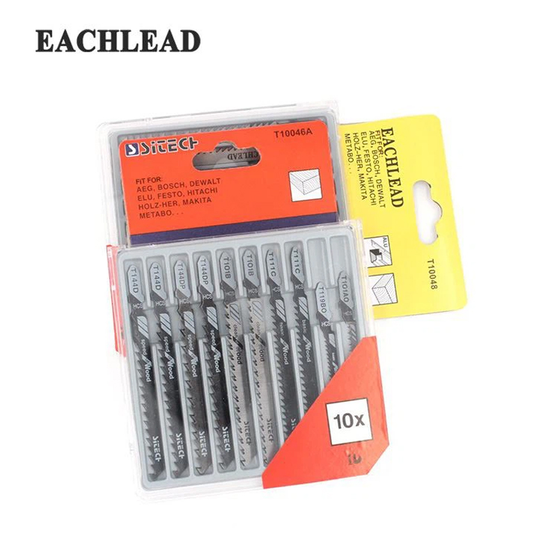 10 Piece Assorted T-Shank Jigsaw Blade Set T10046