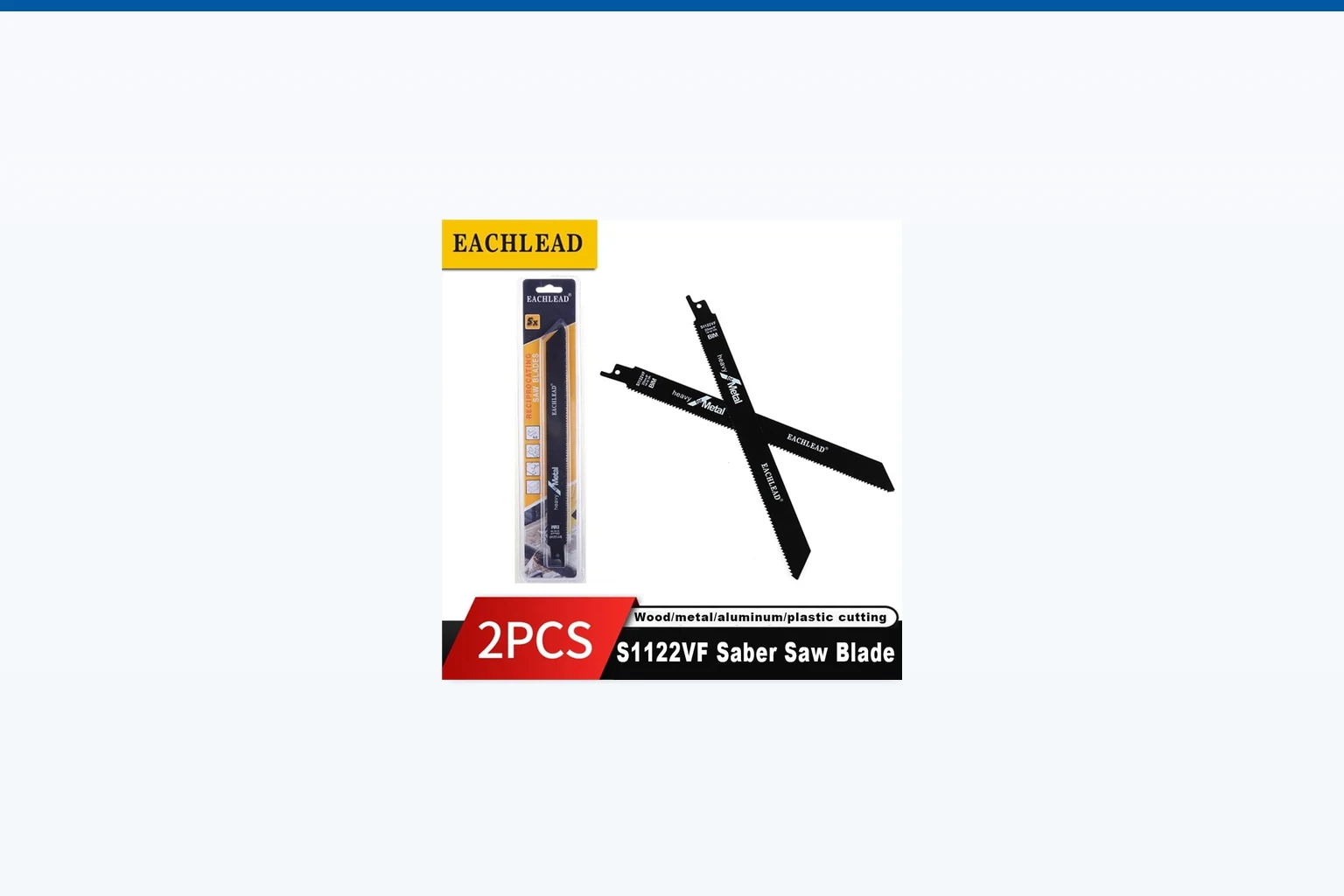 demolition reciprocating saw blades — EACHLEAD official product with illustrative industrial background (not a real site photo)