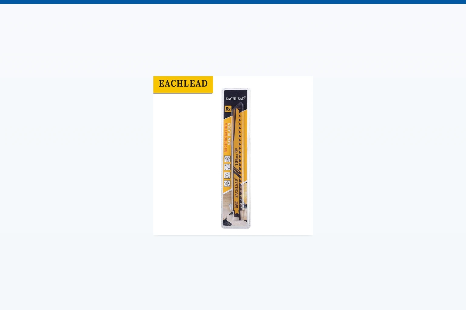 pruning reciprocating saw blade — illustrative product background (not a real site photo)