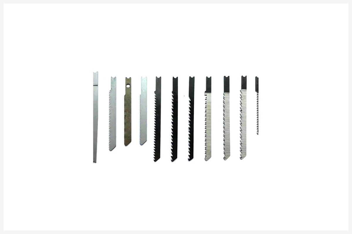 Jigsaw blade profile for documented sample comparison