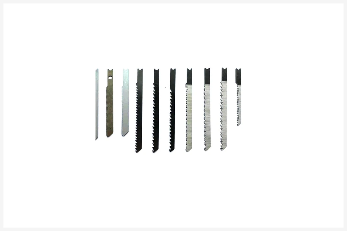Jigsaw blade end detail for RFQ configuration evidence