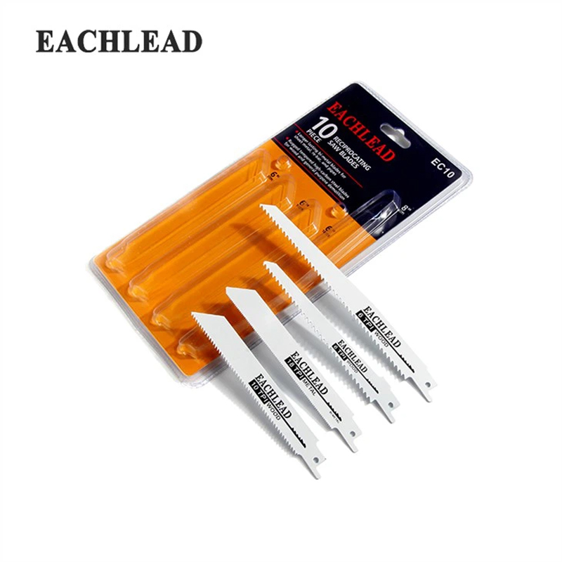 EC10 mix set blades showing assorted tooth pitches